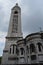 Beautiful bell tower of a SacrÃ©-Coeur church in Paris, France