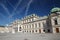 Beautiful Belvedere Palace in Vienna. Summer residence