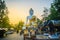 Beautiful big buddha image at Wat Phra That Doi Kham. Chiang Mai, Thailand. Wat Phra That Doi Kham (Wat Doi Kham or the Golden