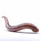 Beautiful big wild earthworm looking forward is shown in full length, Ai generated