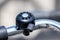 Beautiful bike bell ensures security in the road traffic for bikers and pedestrians with zero emissions as sustainable mobility