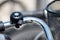 Beautiful bike bell ensures security in the road traffic for bikers and pedestrians with zero emissions as sustainable mobility