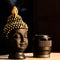 Beautiful Black Budha with black lens