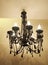Beautiful black candle chandelier