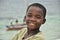 Beautiful black kid on the island in Mozambique