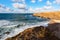 Beautiful Black Sea landscape near the village of Sinemorets, Veleka beach, Bulgaria