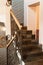 Beautiful black staircase in the room