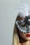 Beautiful Blond Woman in Carnival Mask.Girl.Holiday