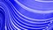 Beautiful blue abstraction of waves on surface like fabric folds or waves on liquid, blue color gradient, extruded lines