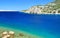 Beautiful blue Adriatic sea near Karlobag travel destination, Croatia