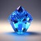 Beautiful blue clear crystal by AI Generated