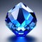 Beautiful blue clear crystal by AI Generated