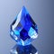 Beautiful blue clear crystal by AI Generated
