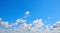 Beautiful Blue cloudy sky. Panorama. Abstract background