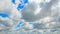 Beautiful Blue cloudy sky. Panorama. Abstract background