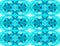 Beautiful blue crystal block glass seamless pattern background 3D illustration