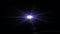 Beautiful blue digital lens flare in black background horizontal