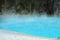 Beautiful blue geothermal lake