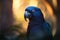 Beautiful blue hyacinth macaw - Generative AI art