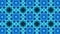 Beautiful blue kaleidoscope, abstract background, screensaver. Looping video seamless