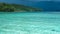 Beautiful Blue Lagoone shortly before Thunderstorm, Gam Island, West Papuan, Raja Ampat, Indonesia