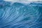 Beautiful Blue Ocean Wave in Costa Brava coastal in Spain