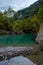 Beautiful blue river in Zagori Greece Europe.