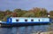 Beautiful Blue Scottish Canal Boat