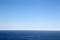 Beautiful blue sea horizon