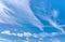 Beautiful blue sky with clouds. Abstract background