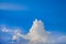 Beautiful blue sky with clouds background.Sky with clouds weather nature cloud blue