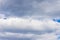 Beautiful blue sky,white cloud background. Shape independent, Elements of nature.Wonderful sky. Beautiful fluffy clouds