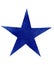 Beautiful blue star closeup decoration sign illustration in spray art hand-painting artwork. Blue star.