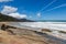 Beautiful blue water and sky in Praia Mole