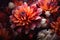 beautiful bouquet of dahlias close-up on a dark background, Uncover the beauty of flowers with AI macro photography, capturing