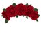 Beautiful bouquet with red roses and leaves. Floral arrangement.