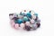 Beautiful bracelets with pink opal, turquoise, moonstone amethyst and  aquamarine stones