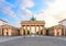 Beautiful Brandenburg Gate or Brandenburger Tor at sunrise, Berlin, Germany