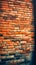 Beautiful brick design wall mobile background, Generative AI