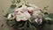 Beautiful bridal bouquet on the table