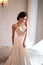 Beautiful bride in luxury dress. young woman in wedding photosession