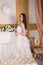 Beautiful Bride Wedding Portrait Indoors