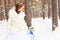 Beautiful bride. Winter wedding