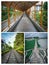 Beautiful bridge collage and interesting