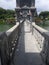 Beautiful bridge over the water. Bali water palace.