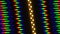 Beautiful bright and multi-color image of light diffraction from a rotating line of LEDs