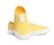 Beautiful bright stylish shoes on white