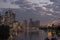 A beautiful Brisbane cityscape after sunset, Australia