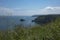 Beautiful Brixham landscape from Berry Head Brixham Devon looking out to sea