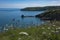 Beautiful Brixham landscape from Berry Head Brixham Devon looking out to sea